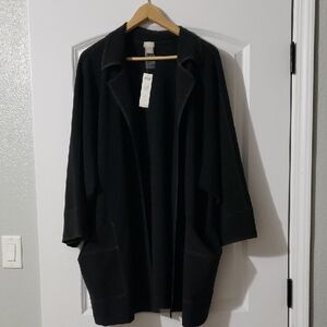 Chico's Black Open Front Jacket